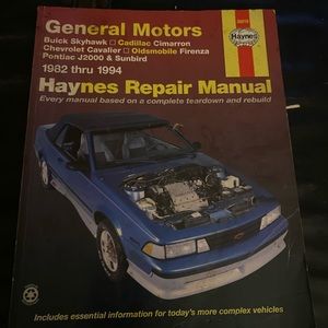 Haynes General Motors 1982-1994 automotive repair manual 38015 skyhawk, Sunbird